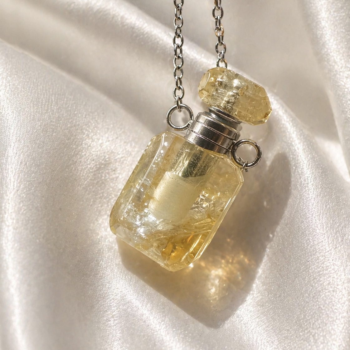 🕊️Keepsake Crystal Necklace Golden Healer