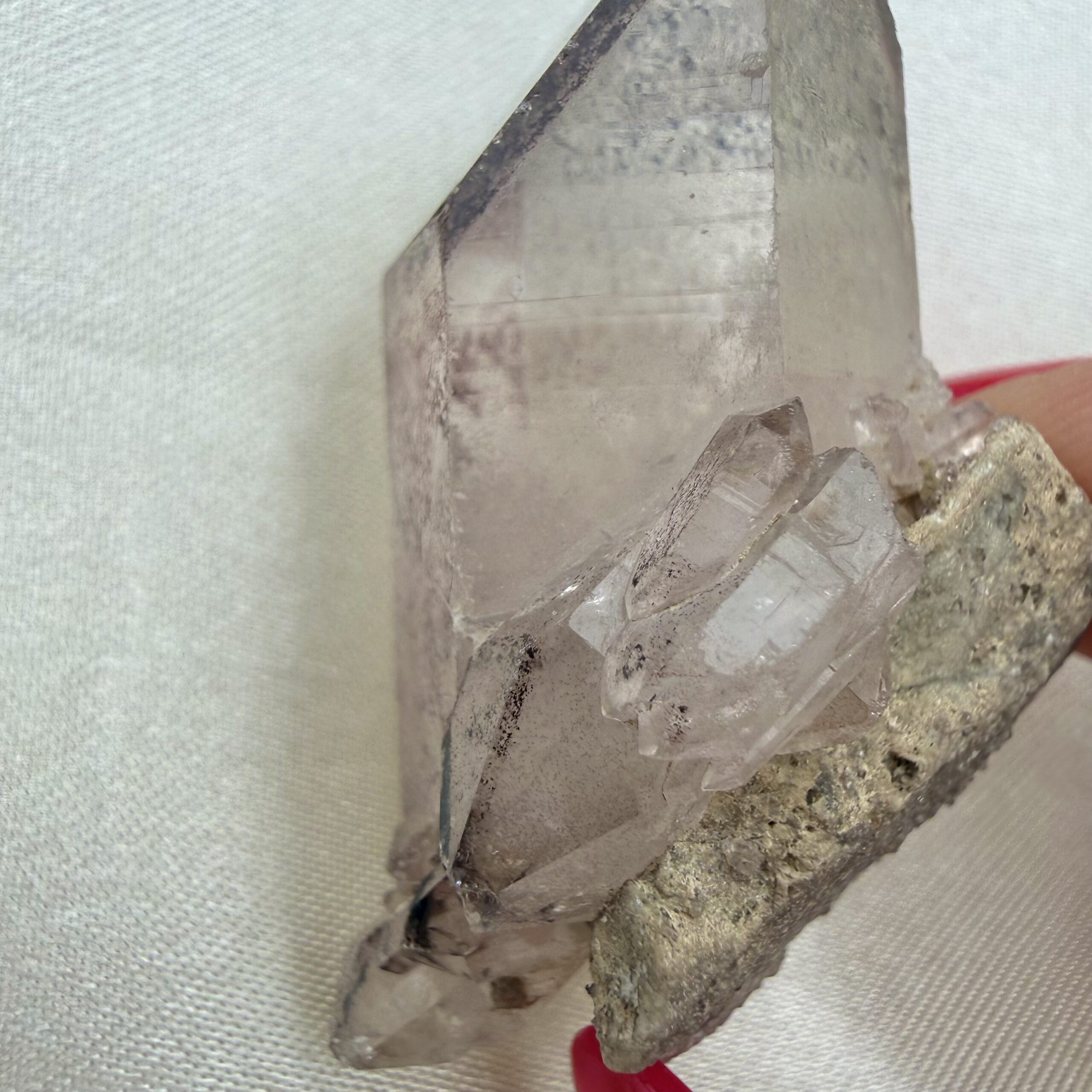 Collector’s Piece – Grey Lithium Crystal with Double Terminated Points - Image 3