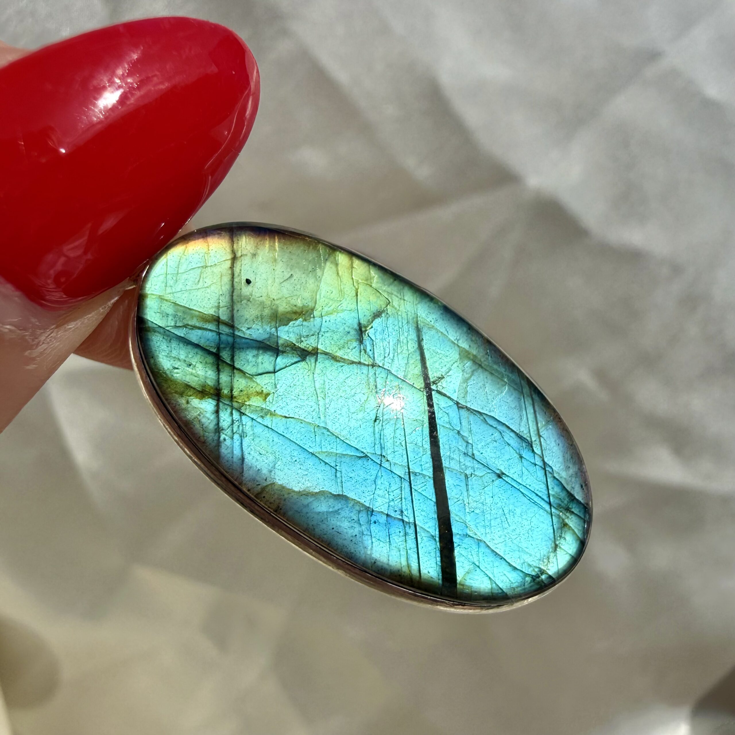 Labradorite Pendant Silver