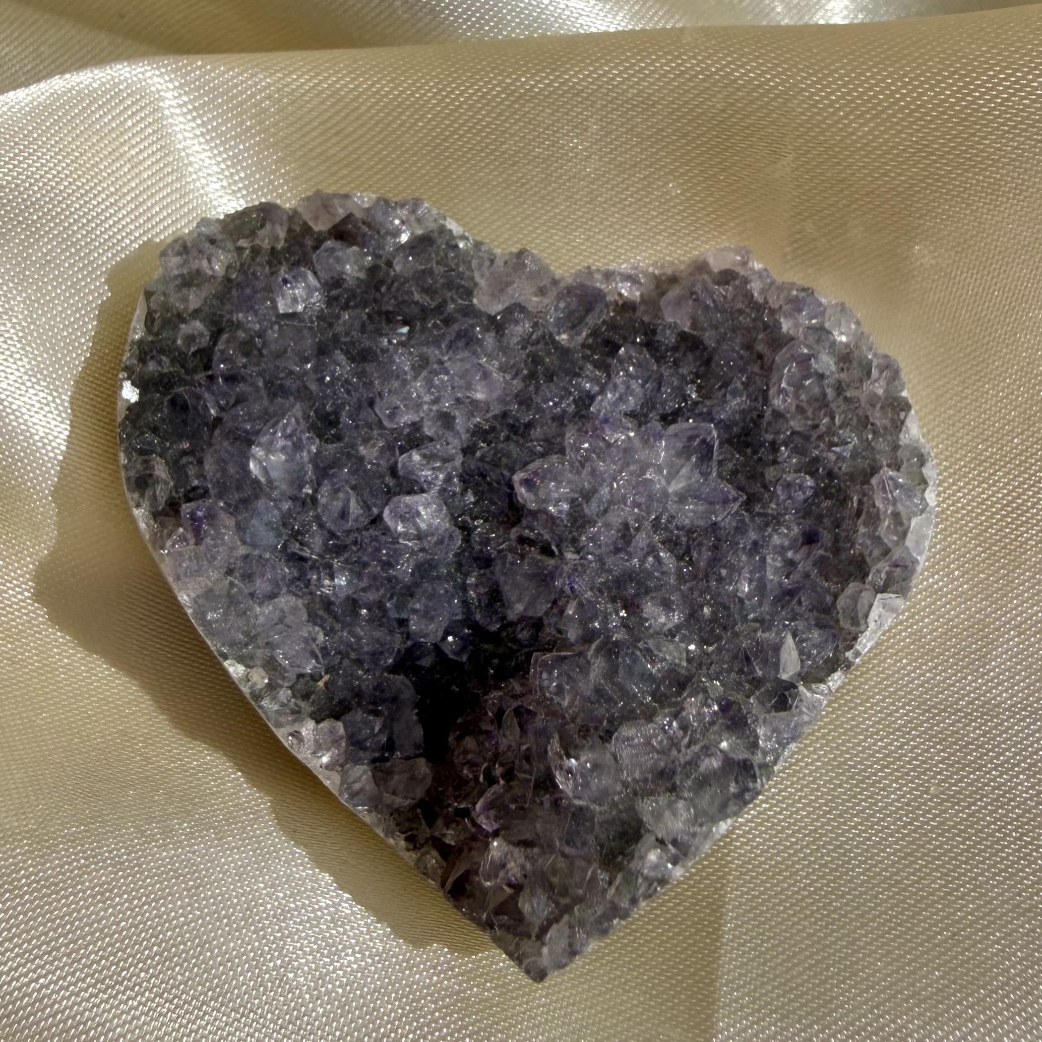 Amethyst Heart Cluster