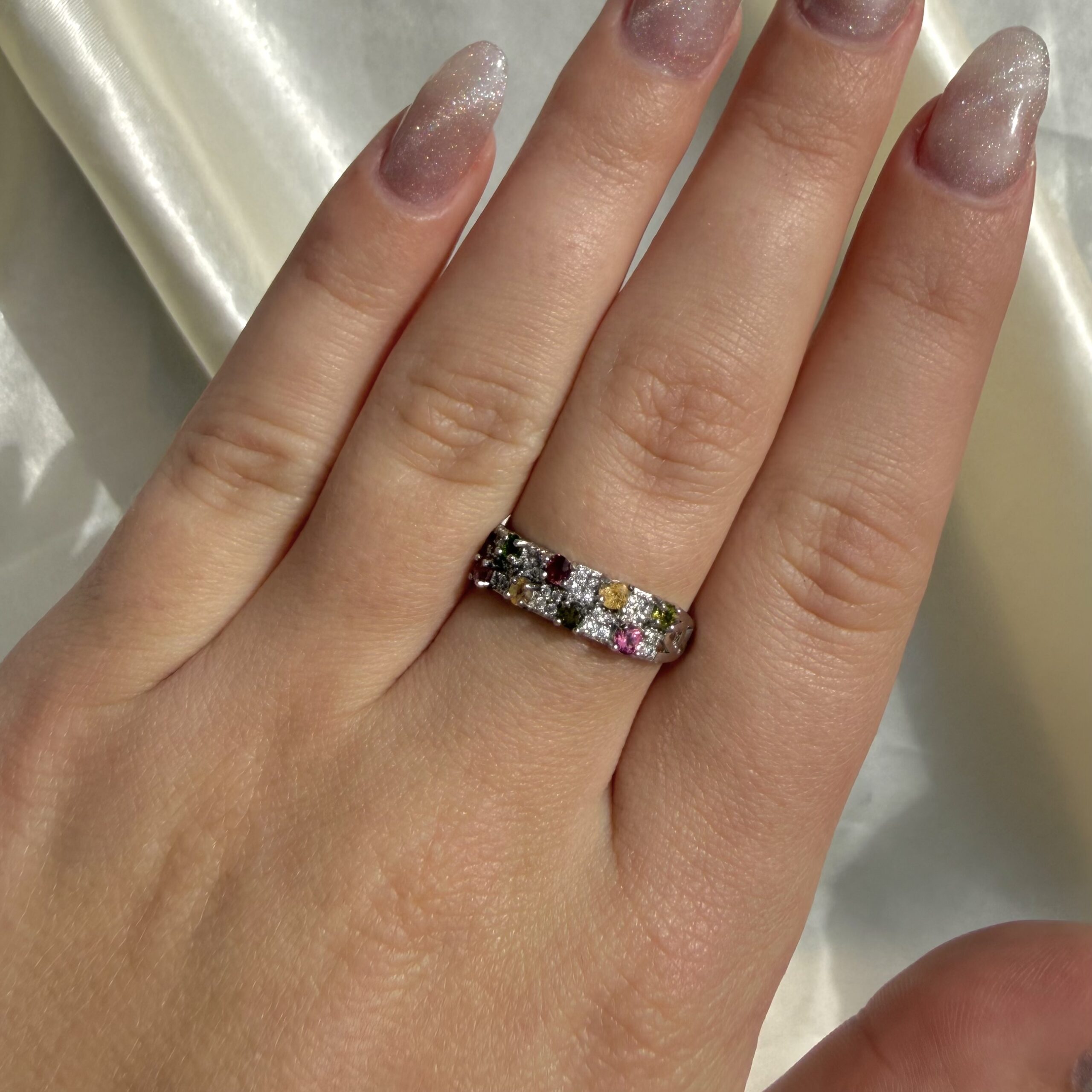 Rainbow Tourmaline Ring