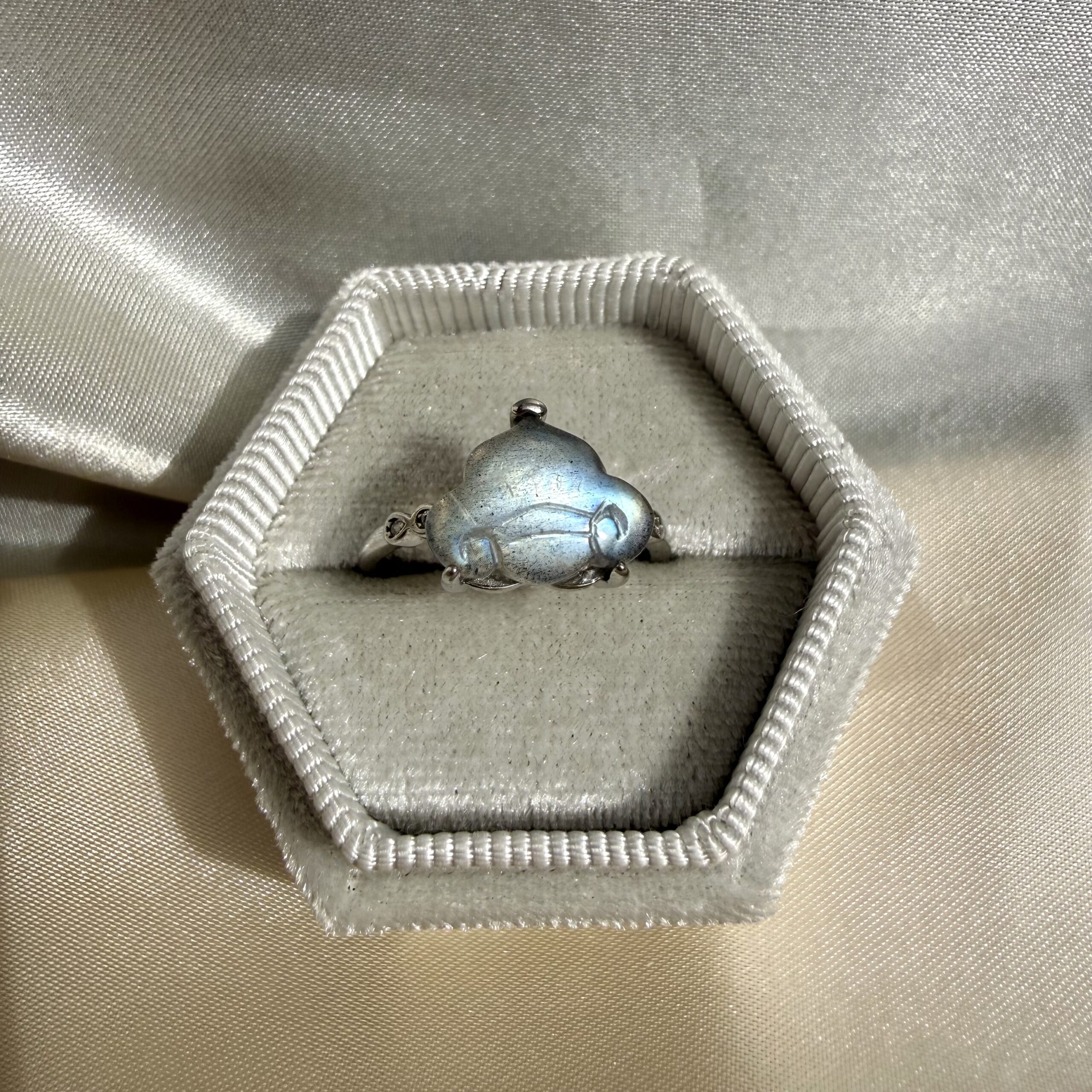 Cloud Labradorite Ring