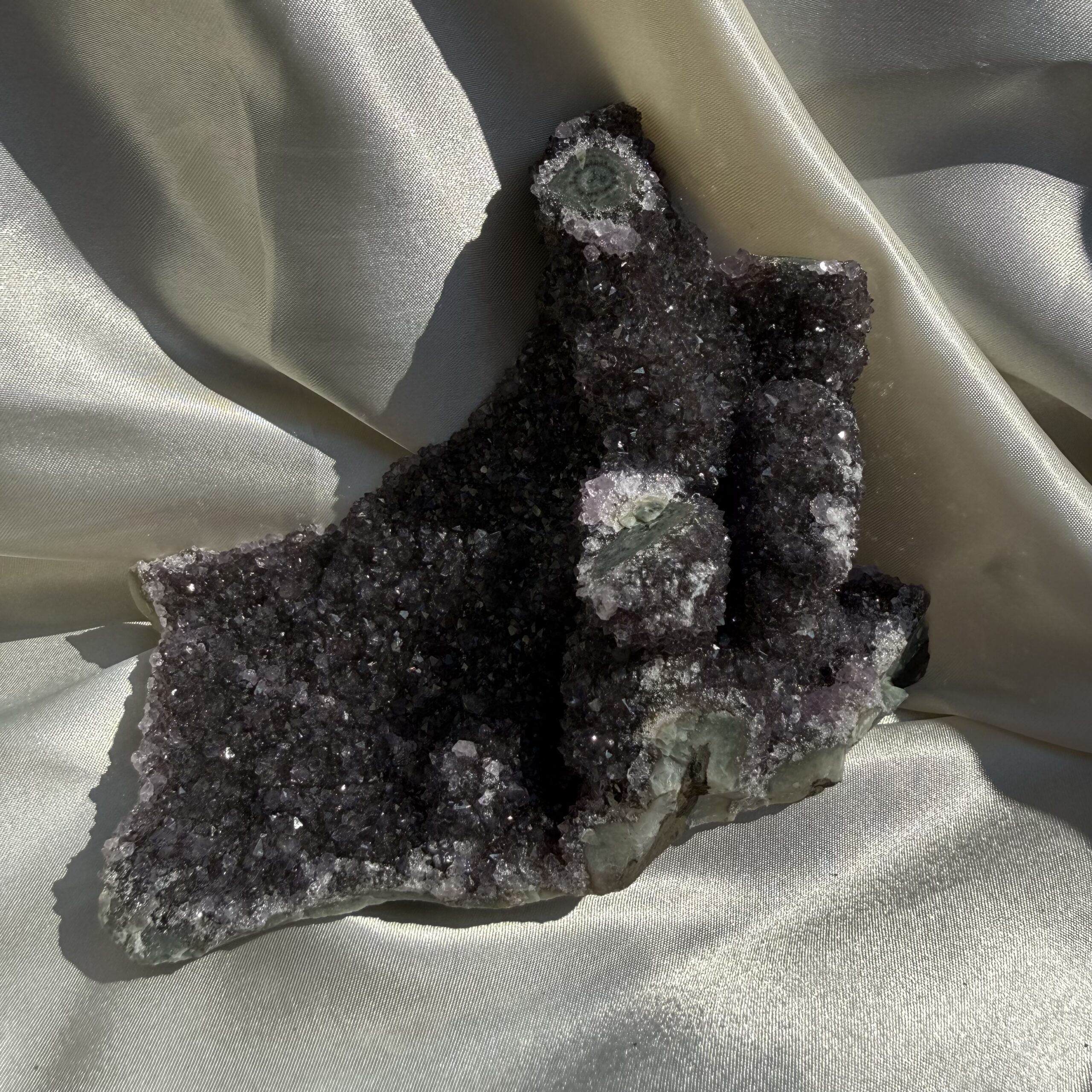 SPECIAL! Burgundy Amethyst Cluster with Stalactite Eye