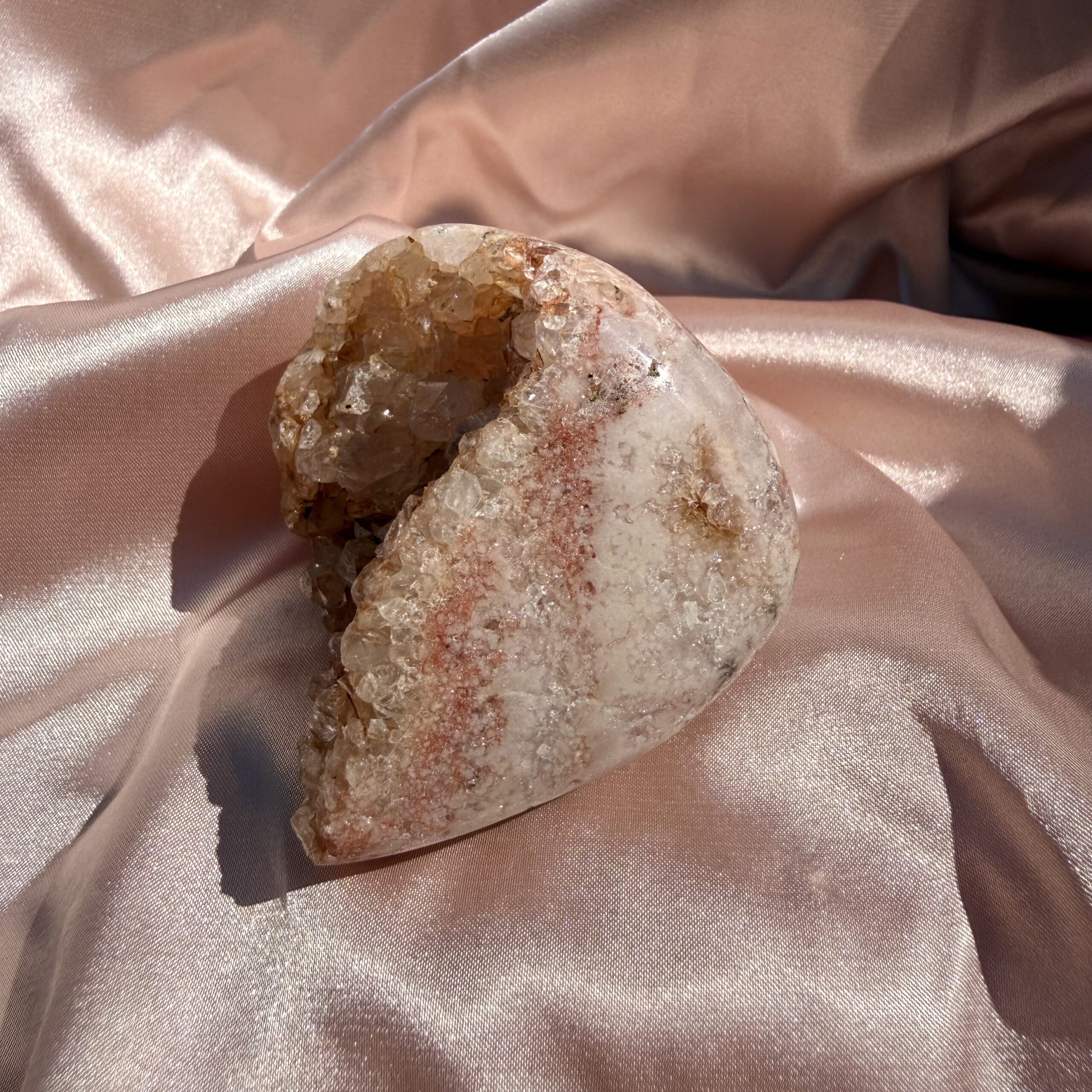 Pink Amethyst with Golden Healer Druze - Image 2