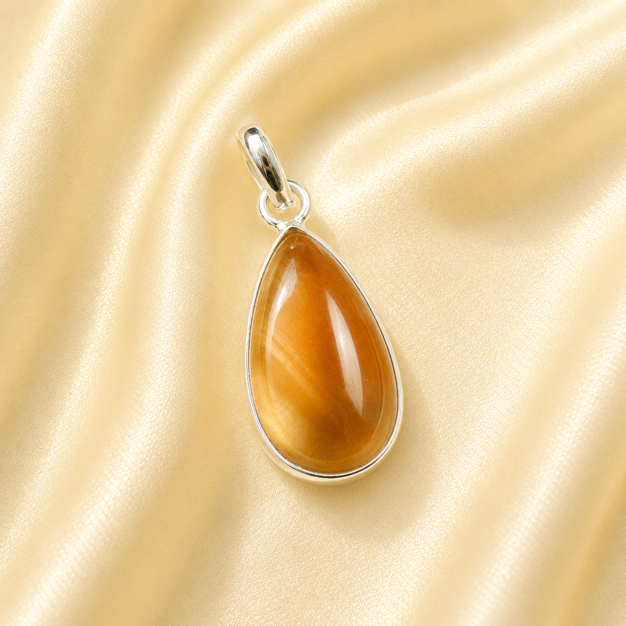 Citrine Teardrop Pendant