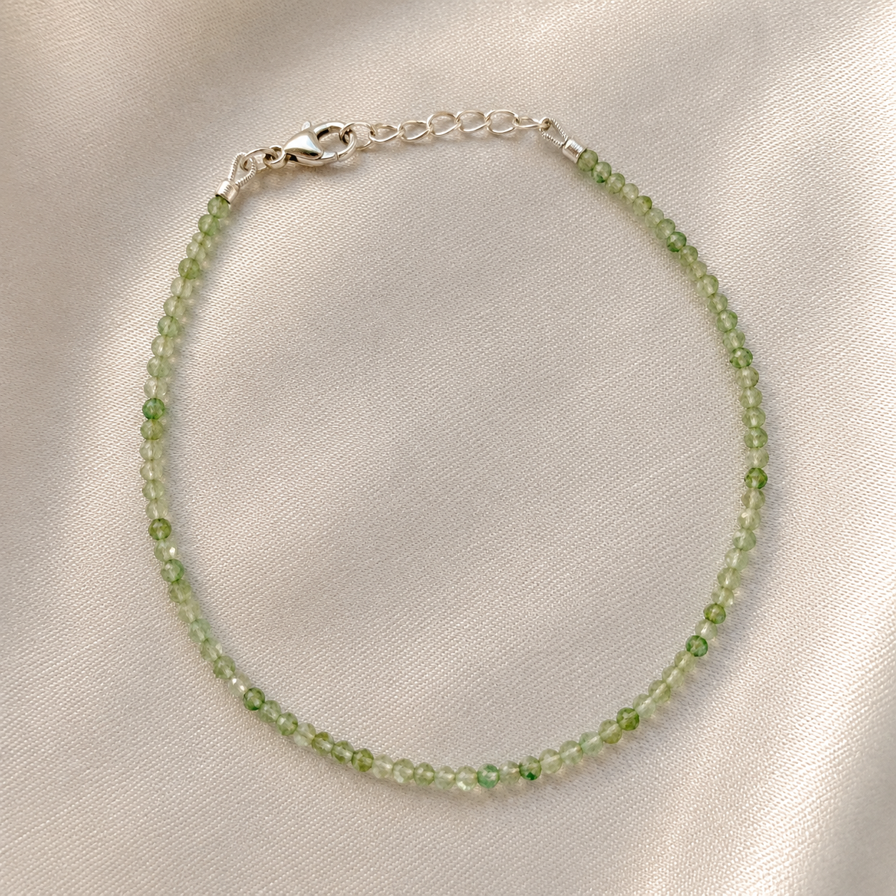 Faceted Peridot Bracelet