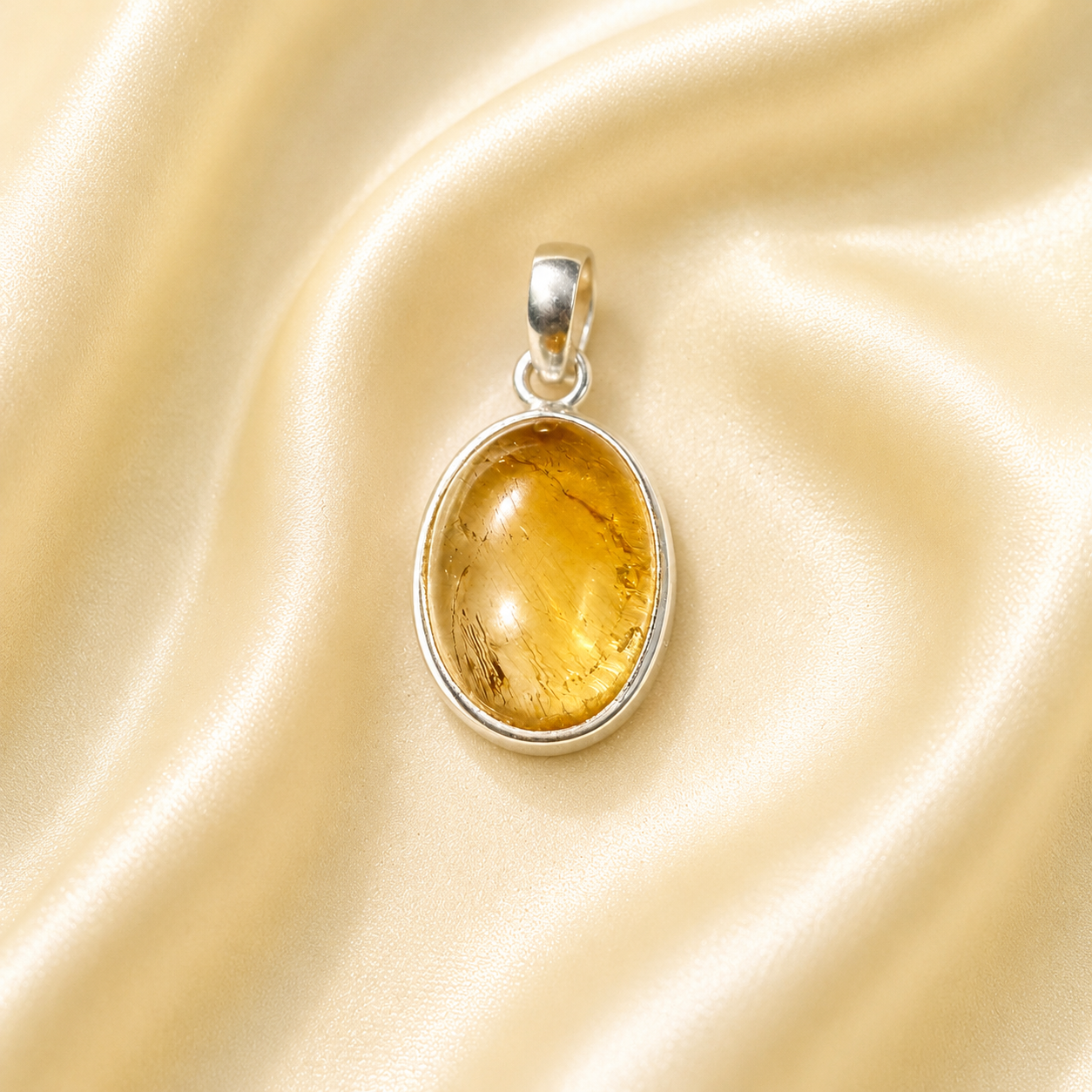 Citrine Oval Pendant