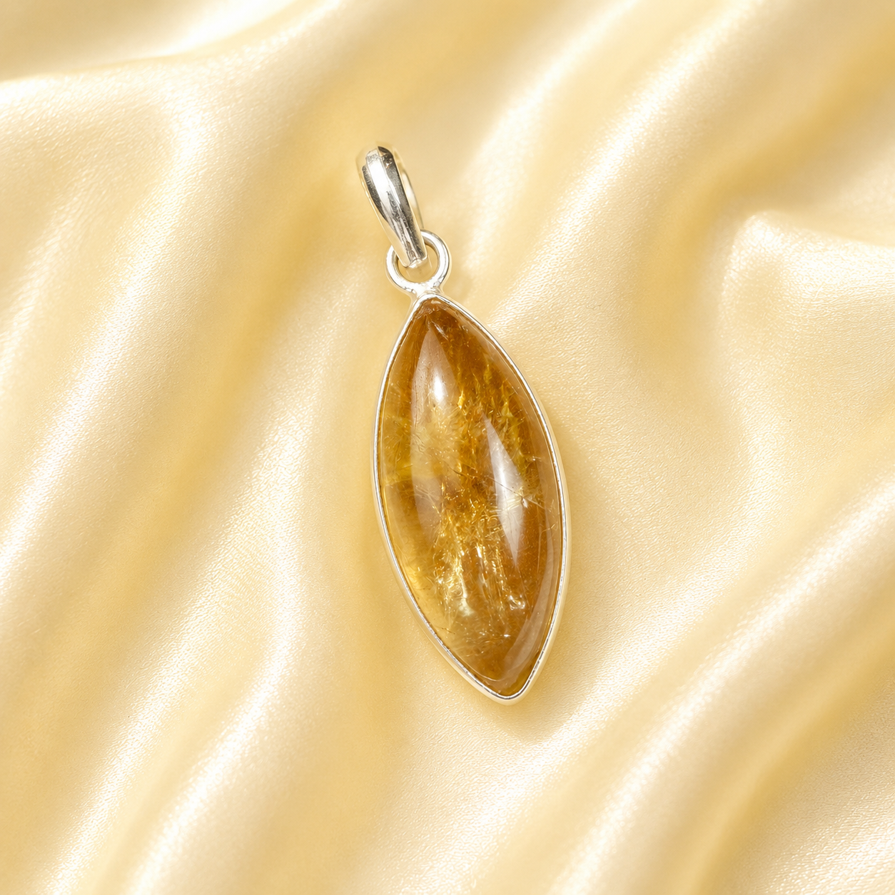 Citrine Marquise Pendant