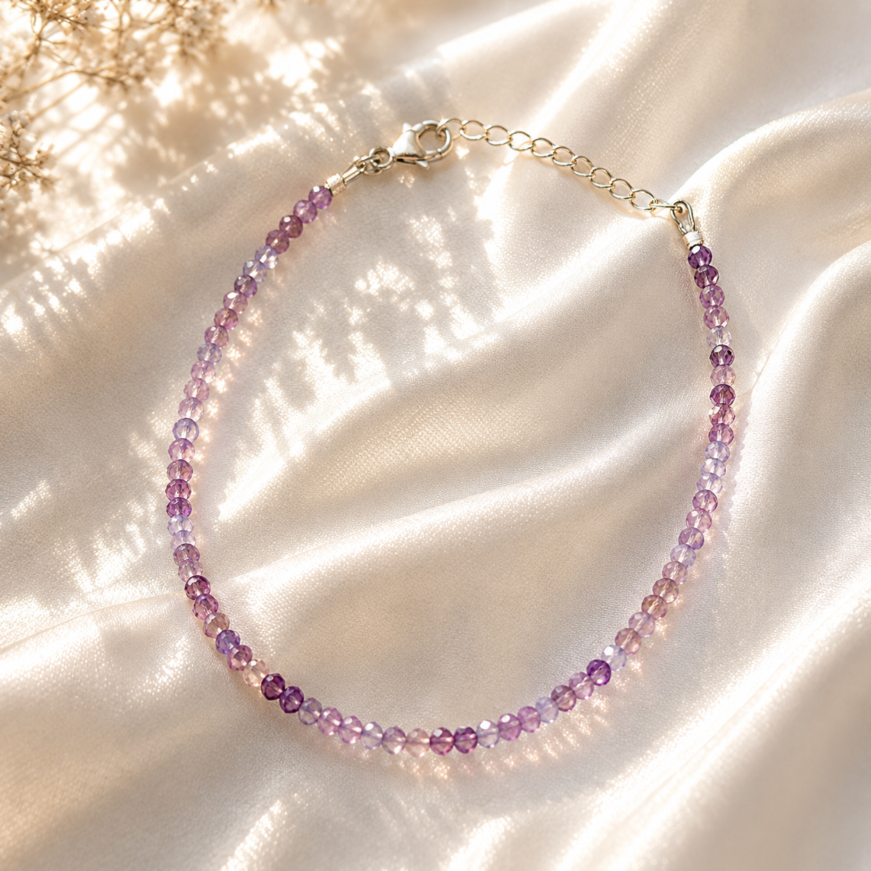 Faceted Amethyst Bracelet