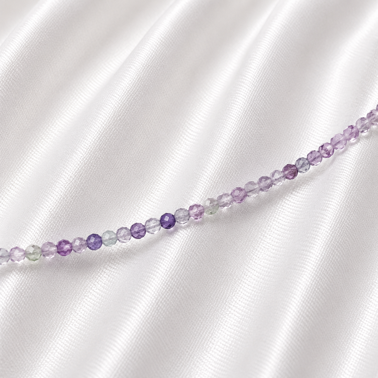 Faceted Fluorite Crystal Collier