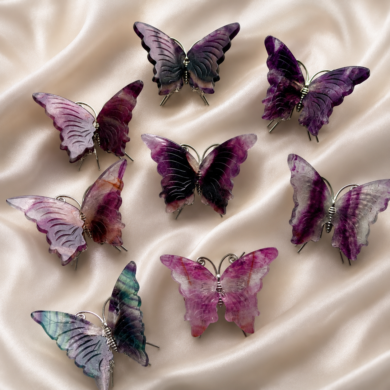 🦋 Intuitively Chosen Rainbow Fluorite Butterfly 🦋