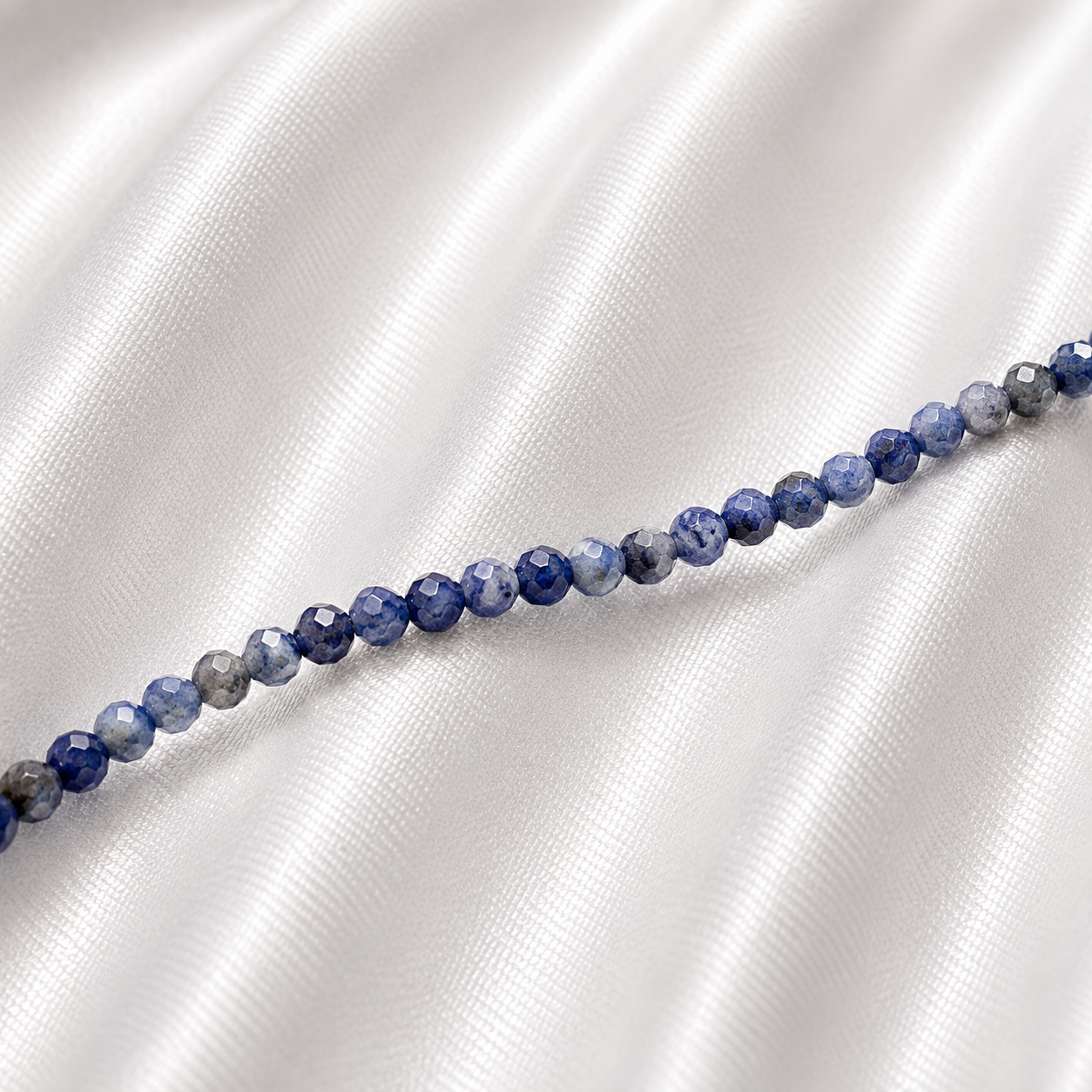 Faceted Sodalite Crystal Collier