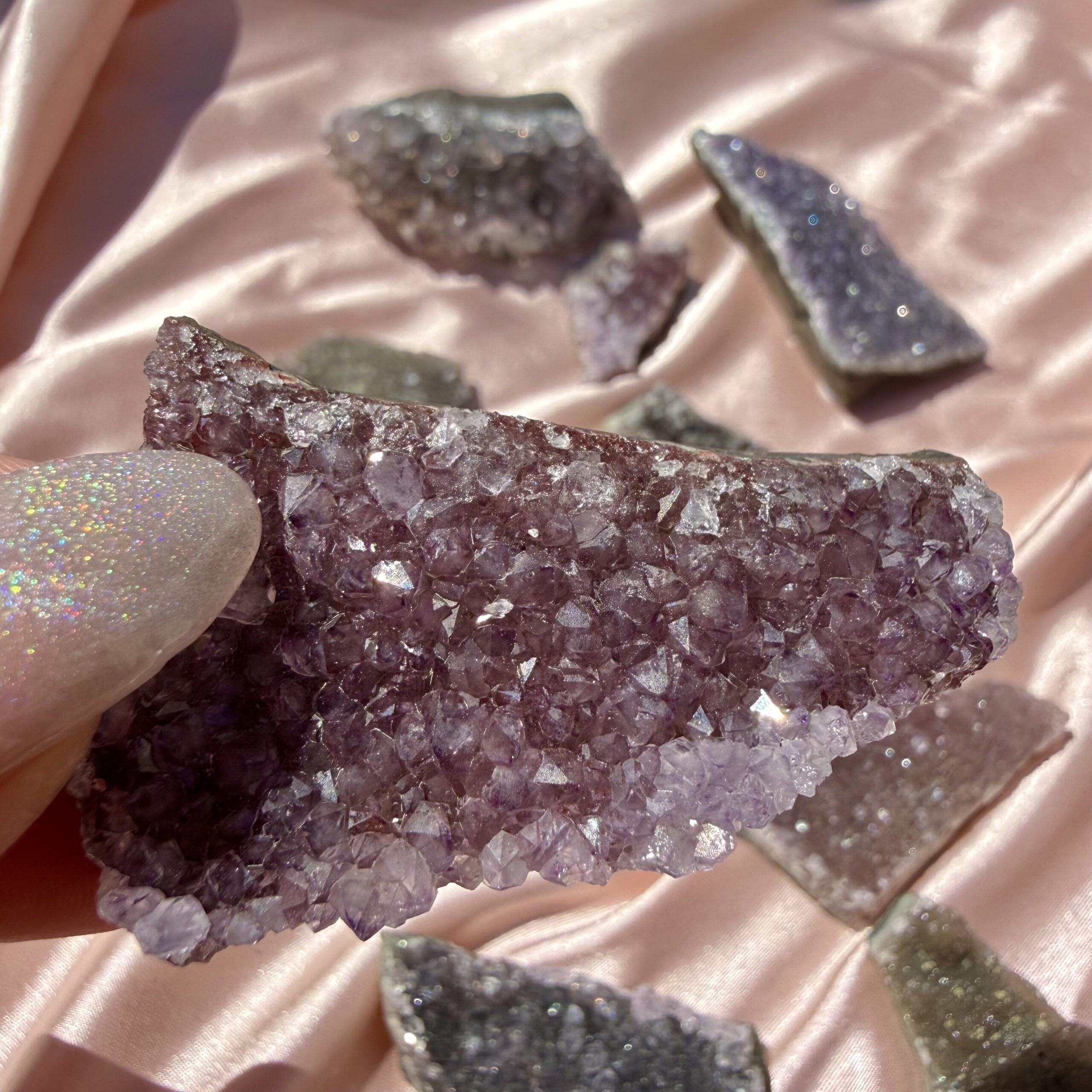 Mystery Galaxy Amethyst Cluster