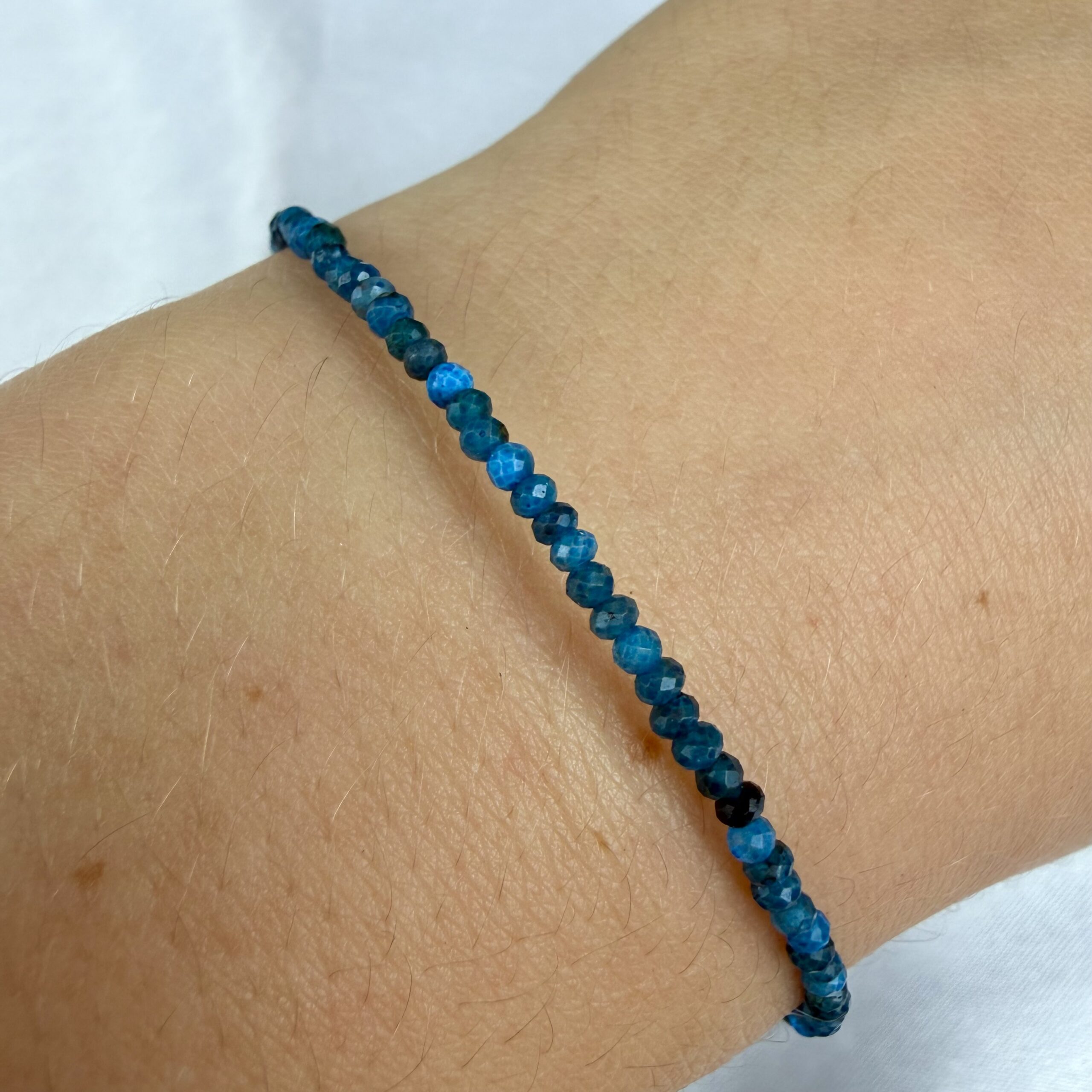Faceted Blue Apatite Bracelet - Image 2