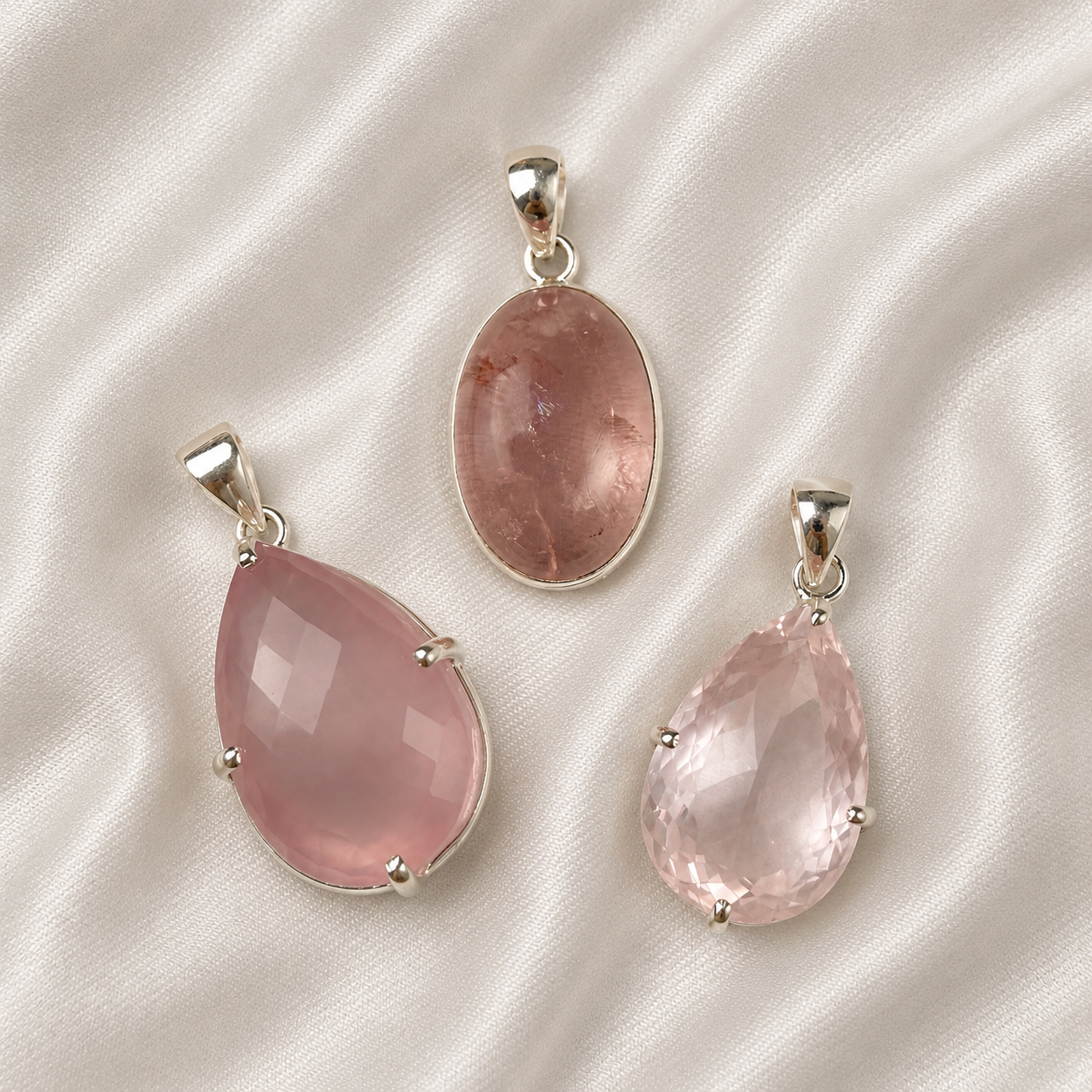 Mozambique Gemmy Rose Quartz Pendant