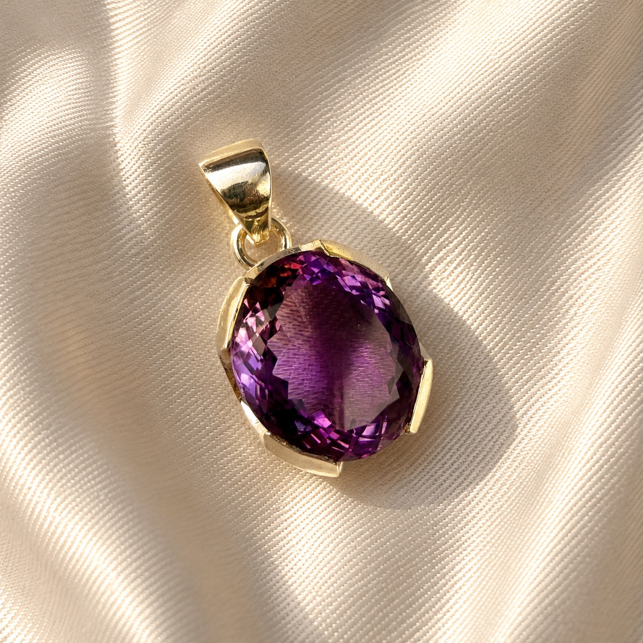 Statement Piece Amethyst Gem Pendant