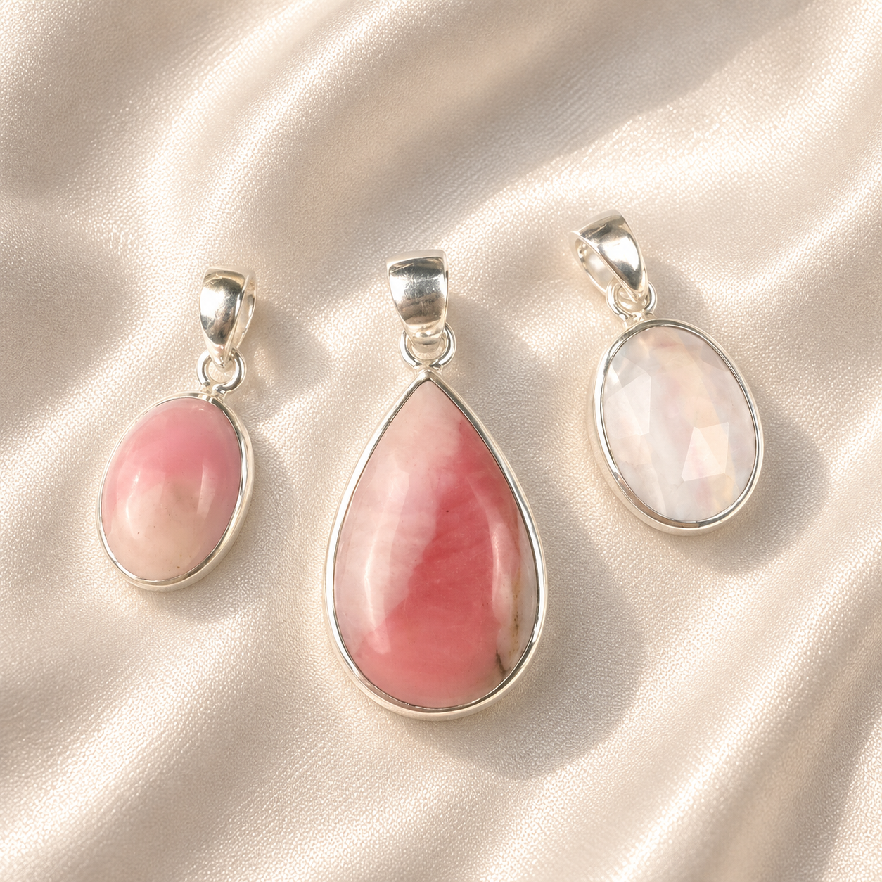 Creamsicle Pink Opal Pendant