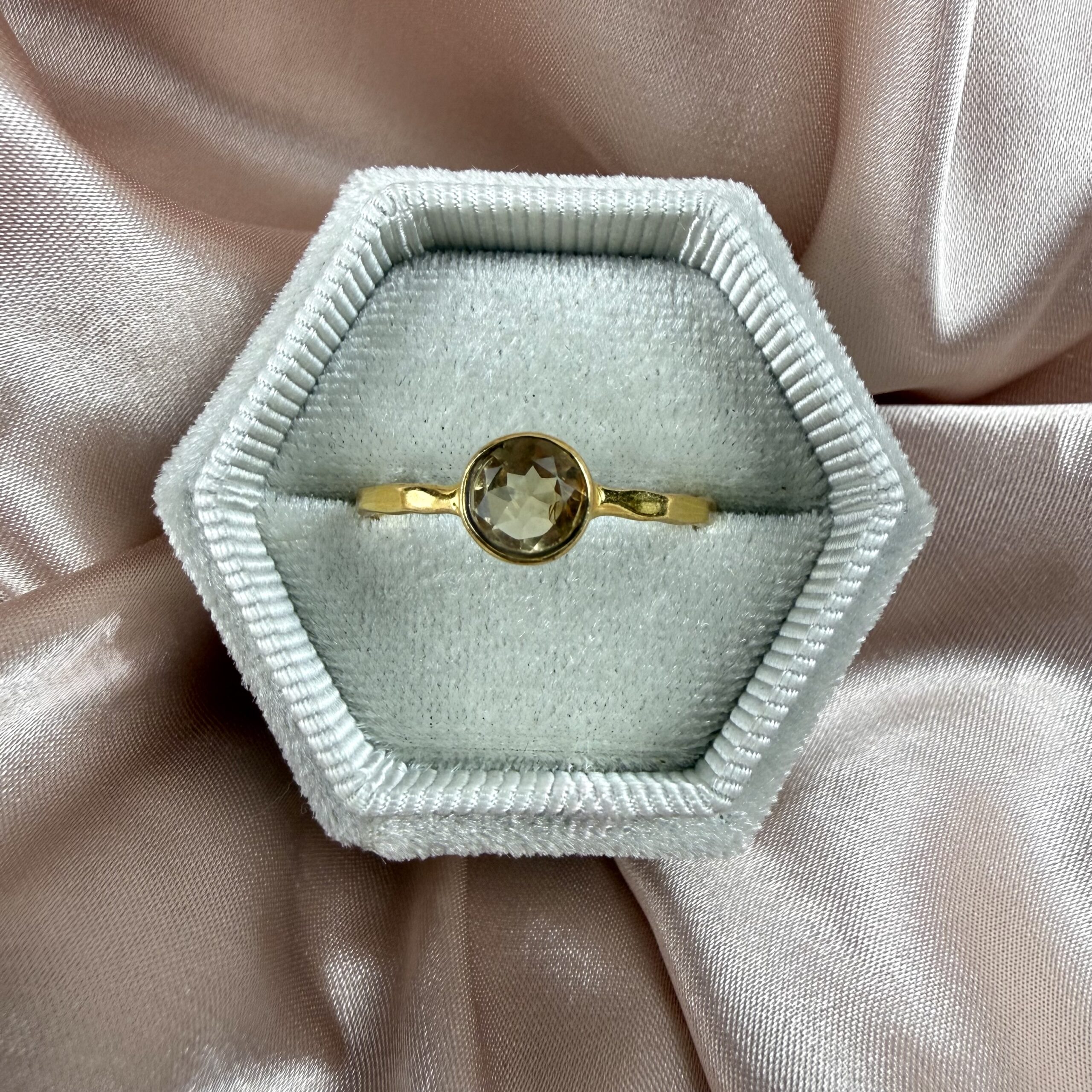 Natural Citrine Ring Gold