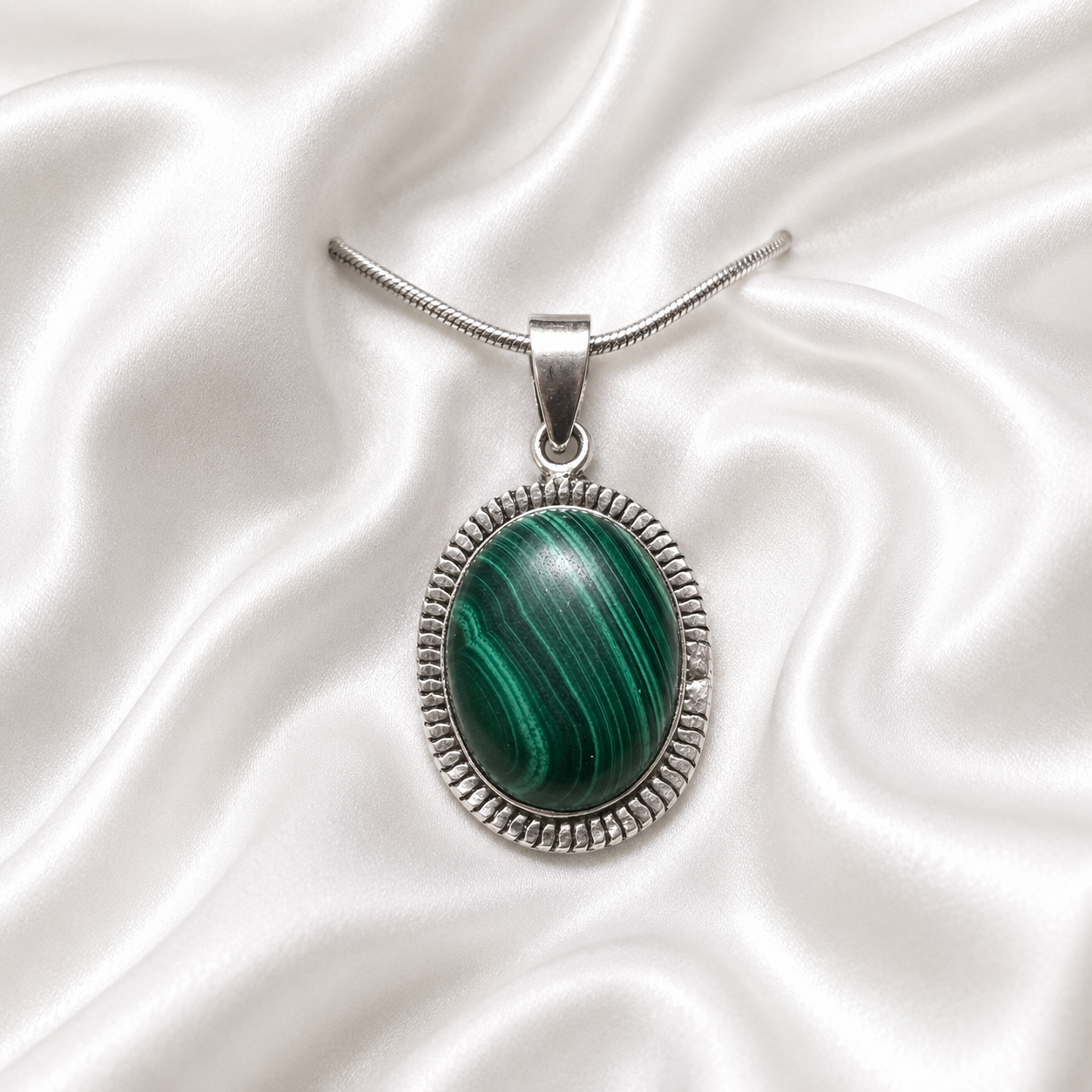 Gaia Malachite Pendant