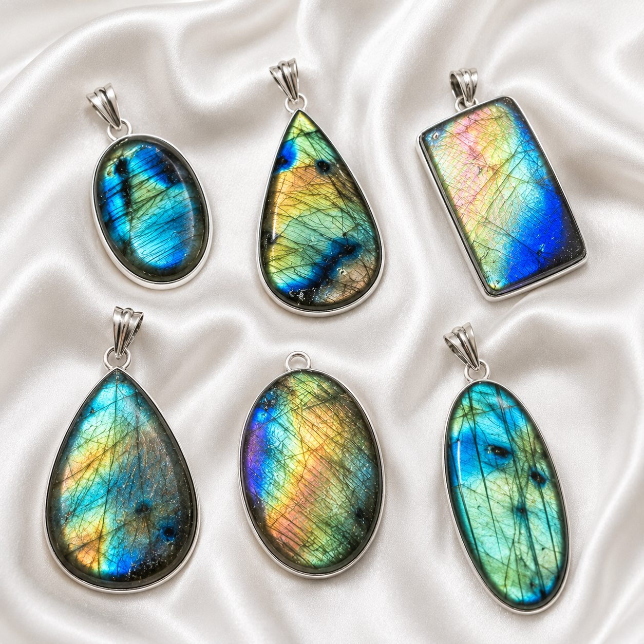 Labradorite Pendants Silver
