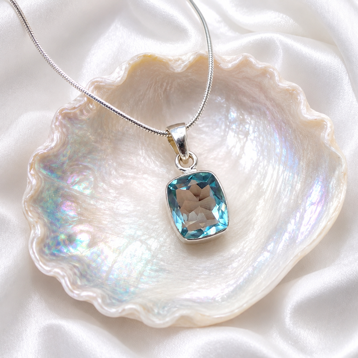 Blue Topaz Pendant