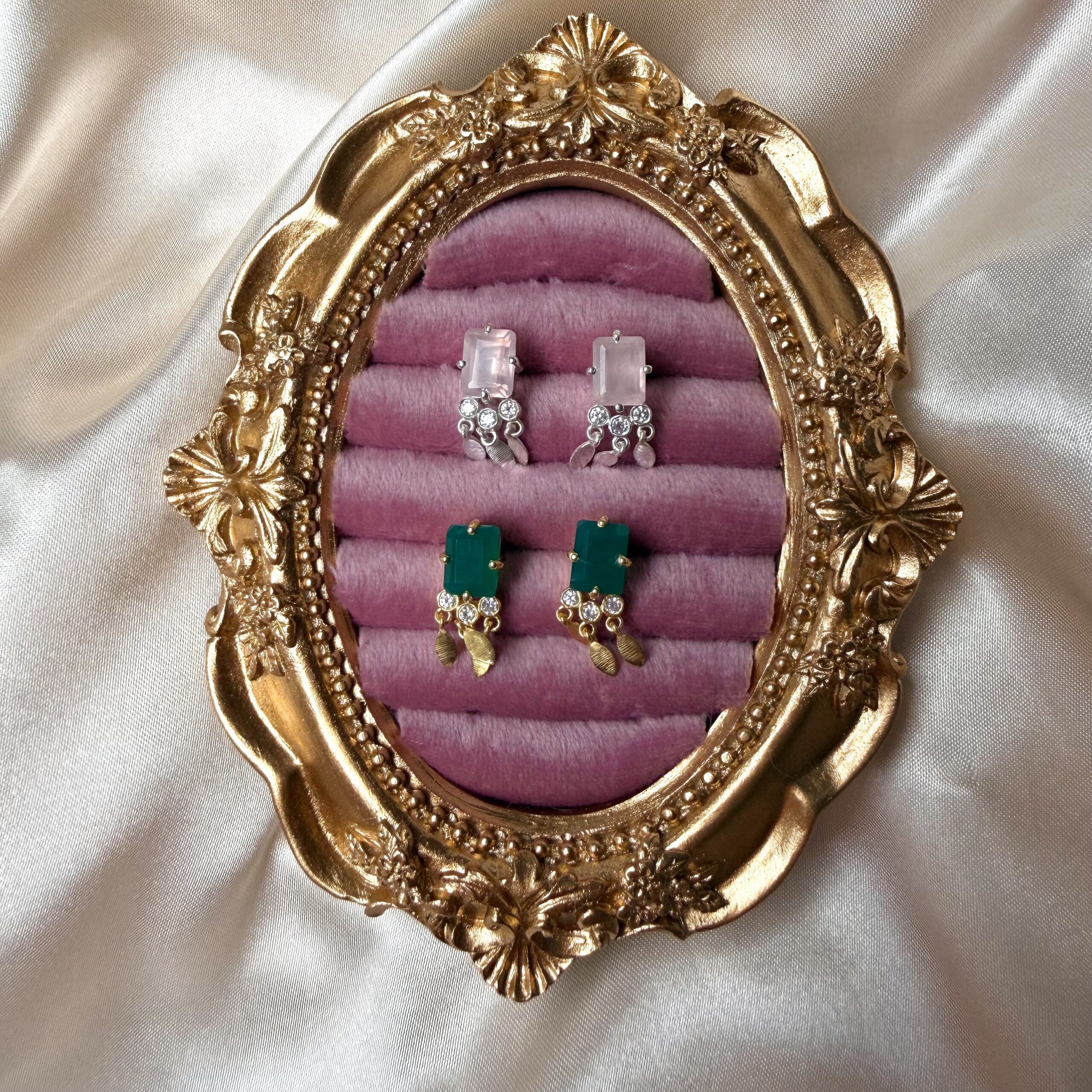 Vintage Vibe Gemstone Earstuds